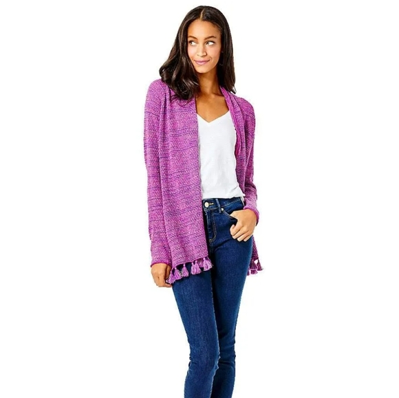 Lilly Pulitzer Tova Cardigan Purple SZ.XXS NWT - Picture 1 of 8